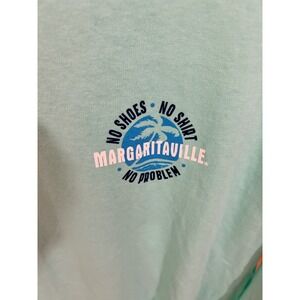 Margaritaville Mens Long Sleeve T-Shirt Mint‎ Green Destin No Shoes No Shirt L